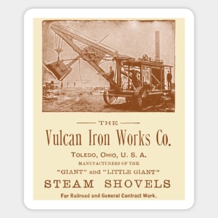 1890 Vulcan Iron Works of Toledo Sticker